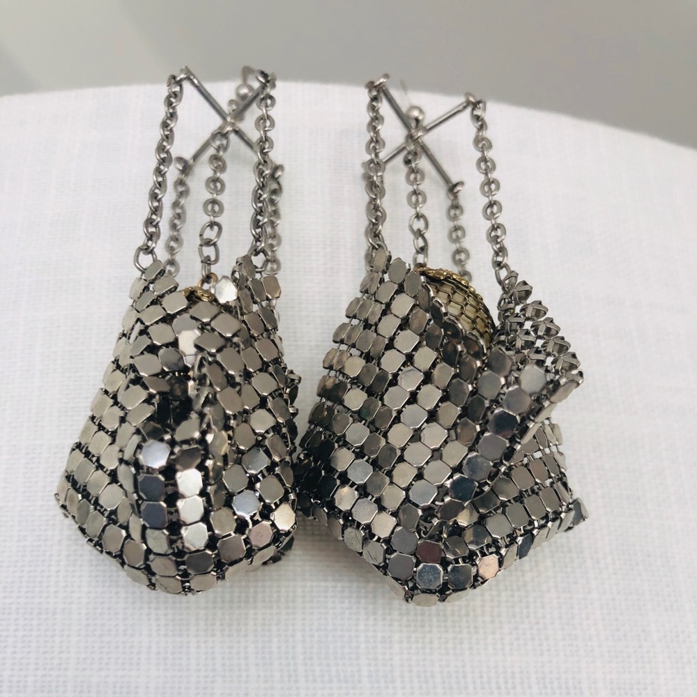 Disco balls in a blanket gold and silver earrings. - Picture 8 of 8